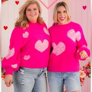 Fantastic Fawn New Hot Pink Sweater L